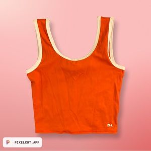 Orange workout tank
